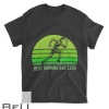 Mens Vintage Retro Best Running Dad Ever Runner Funny Fathers Day T-shirt