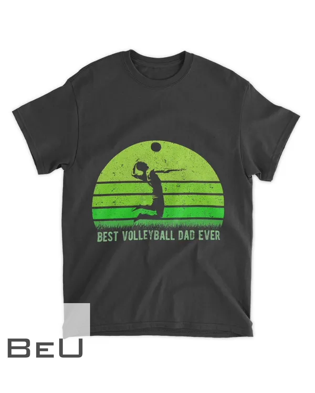 Mens Vintage Retro Best Volleyball Dad Ever Funny Father S Day T-shirt