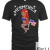 Mermaid 4th Of July Mermerica Patriotic T-shirt