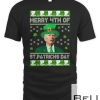 Merry 4th Of St Patrick's Day Joe Biden Leprechaun Hat Ugly T-shirt
