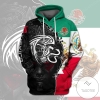 Mexican T-shirt Mexican Flag Eagle Emblem Aztec Warrior T-shirt Hoodie Women Men Unisex