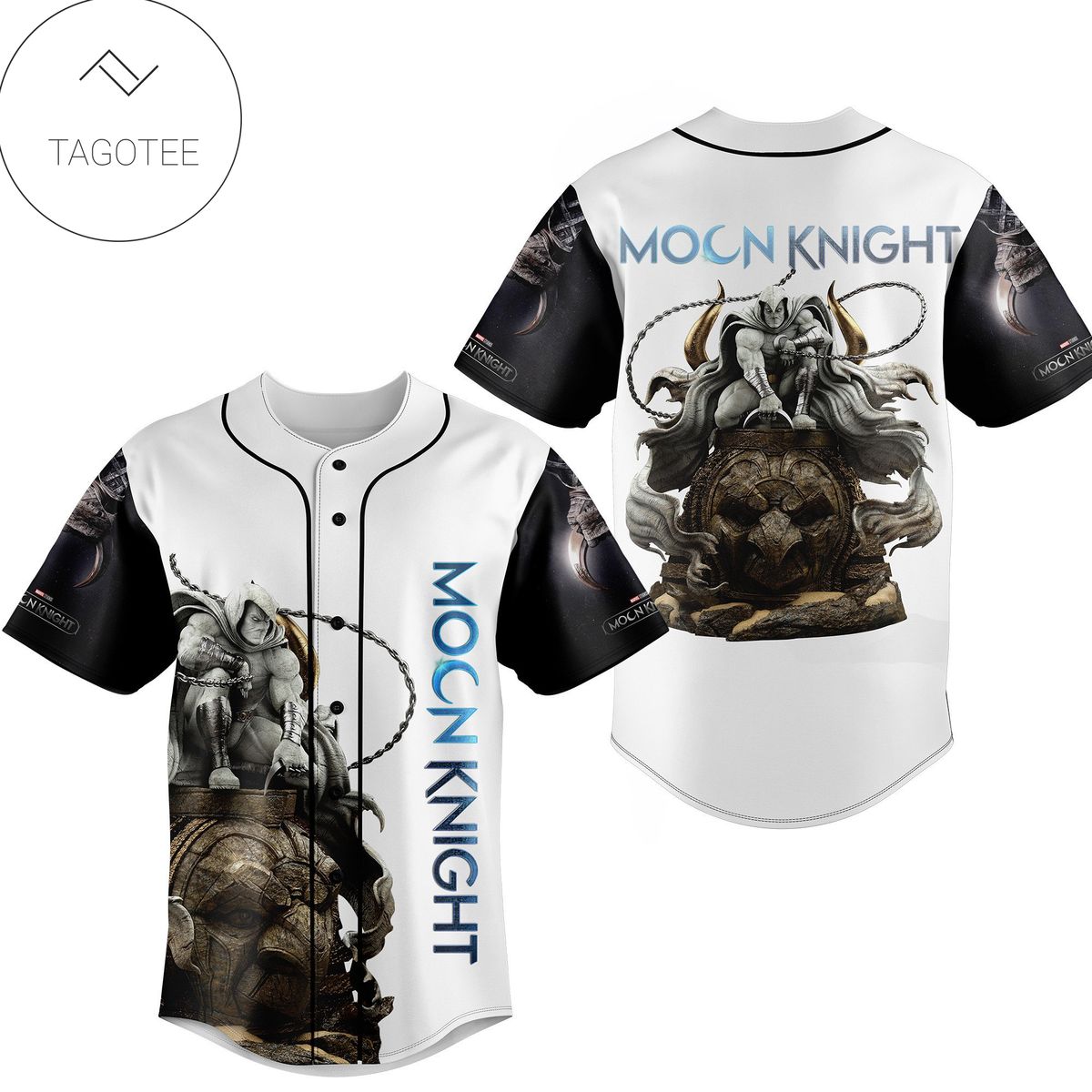 Moon Knight Baseball Jersey 3d All Over Printed