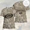NHL Carolina Hurricanes Camouflage 3D T-shirt