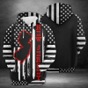 New Jersey Flag Black And White Hoodie