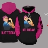 Not Today Cancer Pink Personalized Name Hoodie