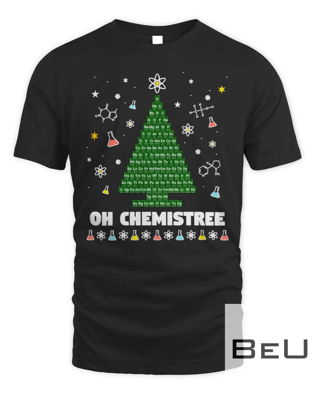 Oh Chemistree Periodic Table Christmas Tree T-shirt