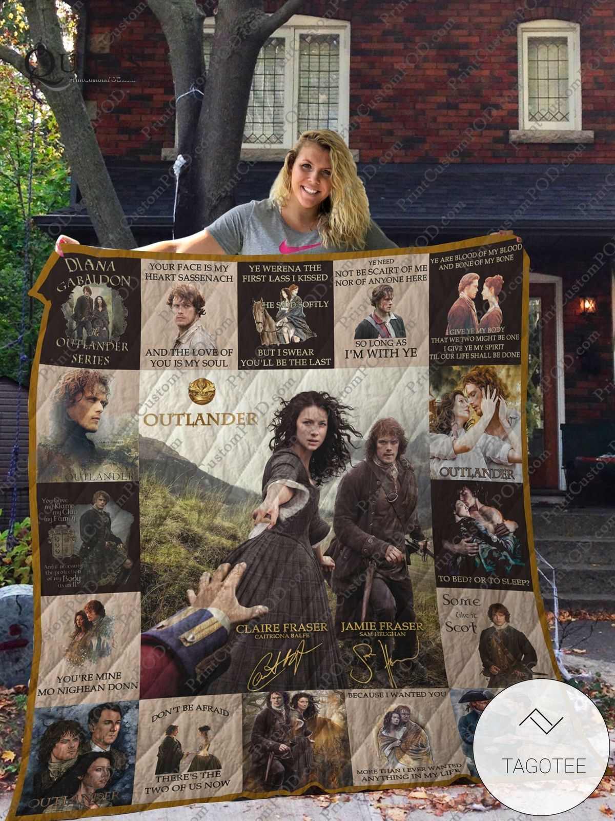 Outlander Tv Series Quilt Blanket