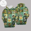 Owl Green Graphic Hoodie
