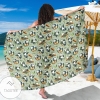 Panda Bear Design Bamboo Print Sarong Womens Swimsuit Hawaiian Pareo Beach Wrap