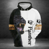 Panther Black And White Workout Hoodie