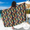 Parrot Themed Design Sarong Womens Swimsuit Hawaiian Pareo Beach Wrap