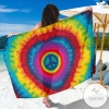 Peace Hippie Tie Dye Sarong Womens Swimsuit Hawaiian Pareo Beach Wrap