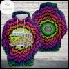 Peace Hippie Van Colorful Hoodie