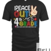 Peace Out Last Day Of 4th Grade Teacher Student Summer T-shirt
