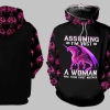 Personalized Name Dragon Assuming Im Just Women Was Your First Mistake Hoodie