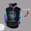 Personalized Name I Wear Teal And Purple For Someone I Miss Every Single Day Suicide Awareness Us Hoodie