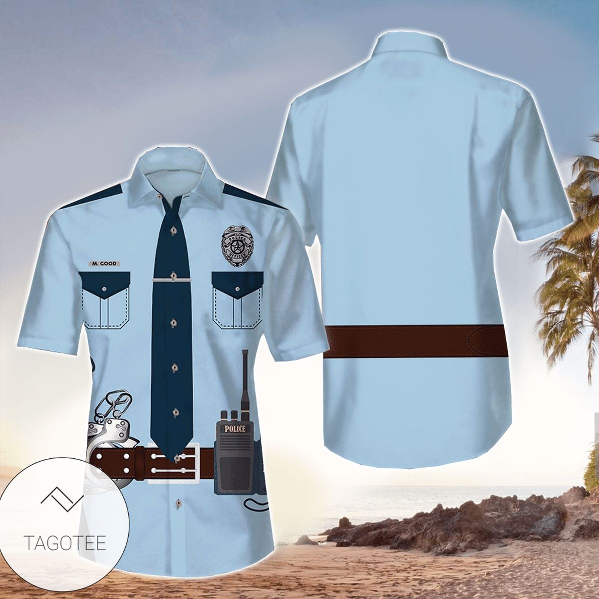 Personalized Police Officer Shirt Police Hawaiian Shirt