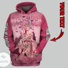Pink Breast Cancer Fight Like A Warrior Personalized Name Hoodie