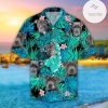 Pitbull Hibiscus Tropical Beard Face 3D Hawaiian Shirt