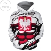 Poland In Me Red Fashion Hoodie