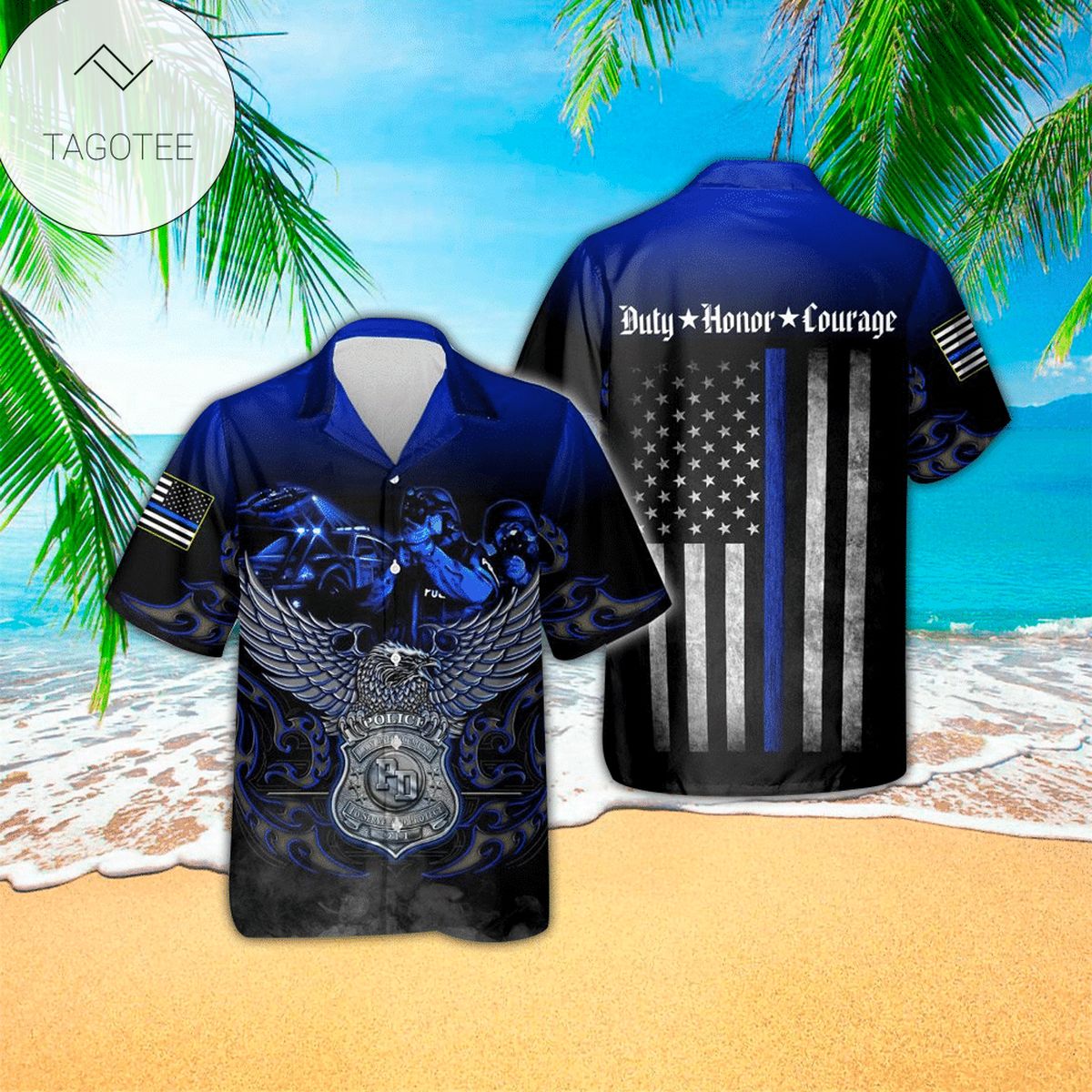 Police Hawaiian Shirt For Men Police Gifts Idea