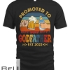 Promoted To Godfather Est 2022 Vintage T-shirt