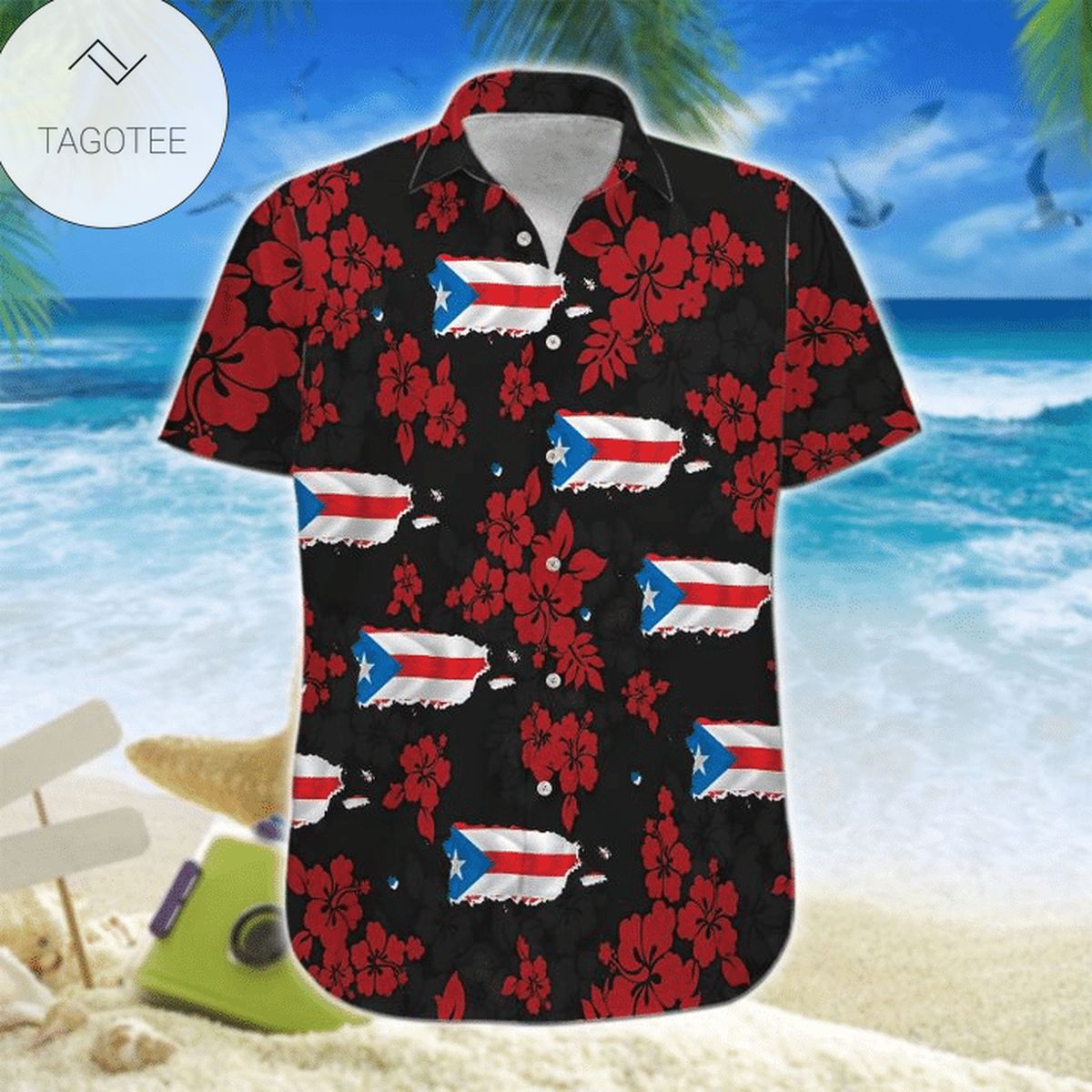 Puerto Rico Colorful Shirt Puerto Rico Hawaiian Shirt