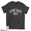 Punk Rock Dad Men Tattoos Punker Rocker Ska Guitar Bass Drum T-shirt