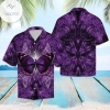 Purple Butterfly Hawaiian Shirt
