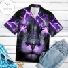 Purple Lion Hawaii Shirt
