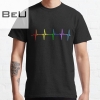 Rainbow Pulse Heartbeat Lgbt Classic T-shirt