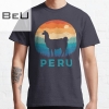 Retro Llama - Peru Classic T-shirt