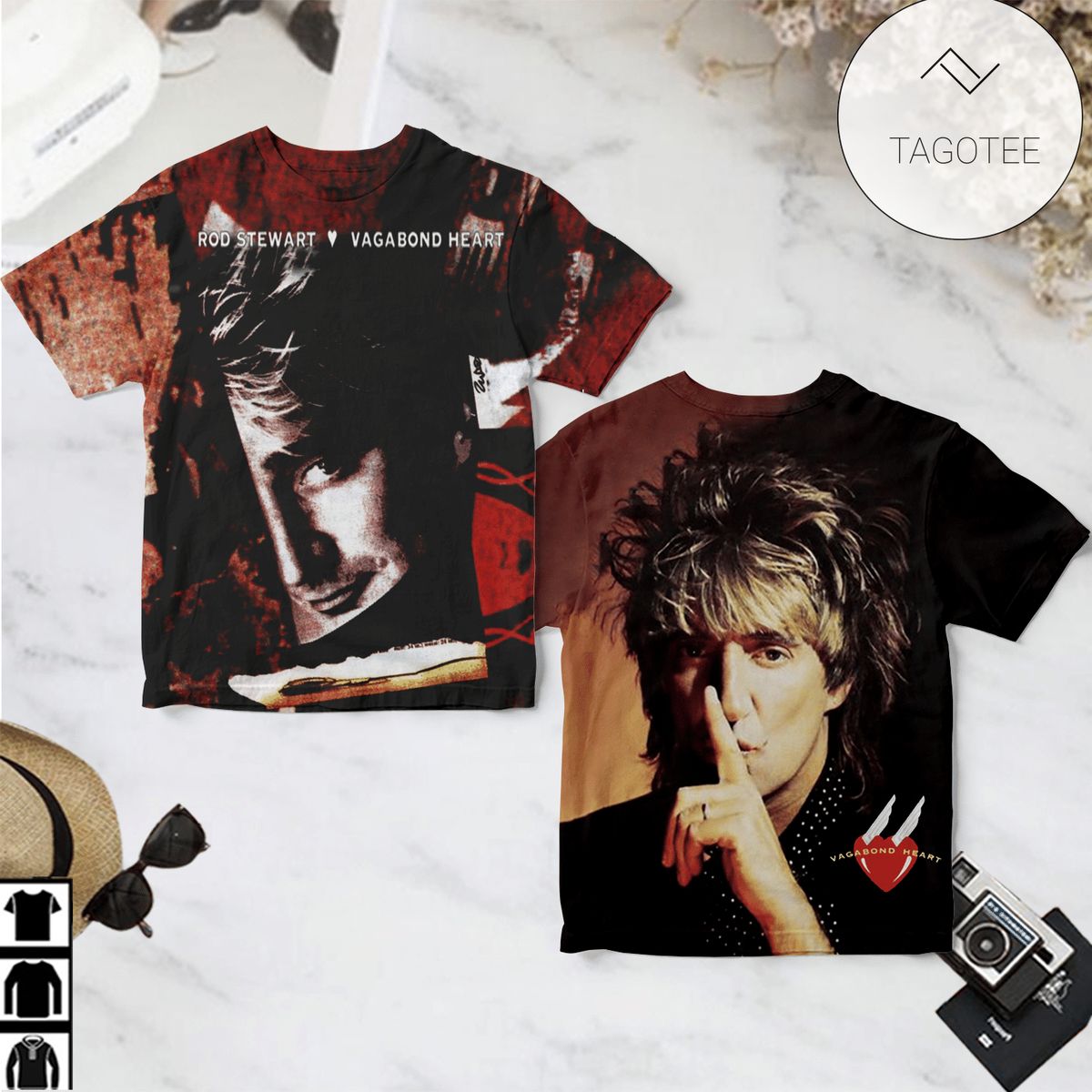 Rod Stewart Vagabond Heart Album Cover Shirt