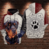 Rottweiler Cool Cool Cool White Hoodie