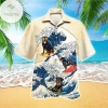 Rottweiler Cool surfboarding All Over Print Hawaiian Shirt