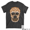 Scary Papillon Dog Skull Pet Lovers Funny Halloween Costume T-shirt