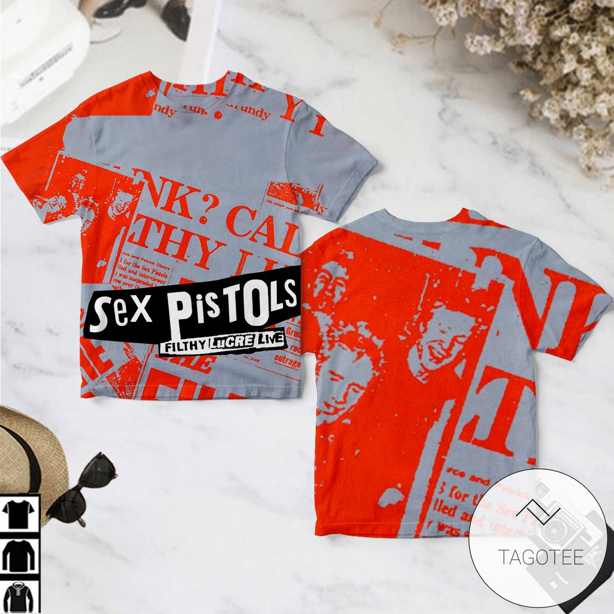 Sex Pistols Filthy Lucre Live Album Cover Shirt