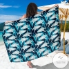 Shark Design Print Sarong Womens Swimsuit Hawaiian Pareo Beach Wrap