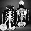 Skeleton Halloween Costume Black And White Cool Hoodie