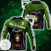 Skull Irish St Patrick Day Custom Name Hoodie