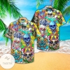 Skull Mushroom Hippie Hawaiian Shirt