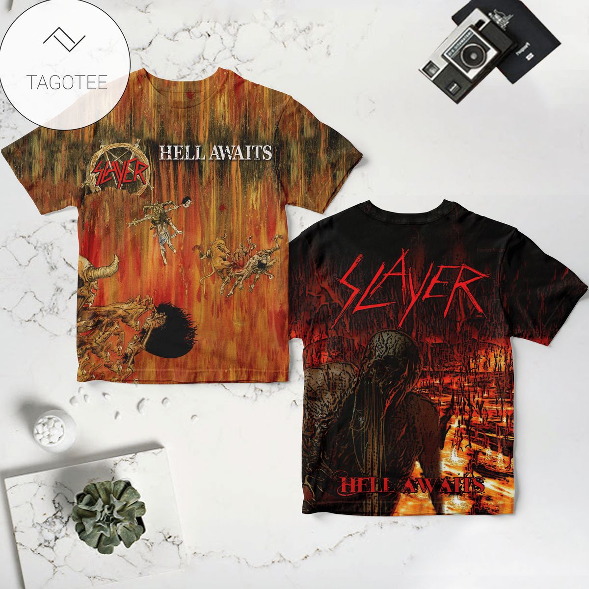 Slayer Hell Awaits Album Cover Shirt