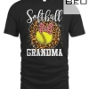 Softball Grandma Mothers Day Softball Mom Life Leopard T-shirt