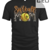 Softball Mom Leopard Baseball Mom Mother's Day T-shirt