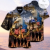 Soldier Remember The Days Veteran American Eagle 3D Print Polyester Hawaiian Aloha Shirts