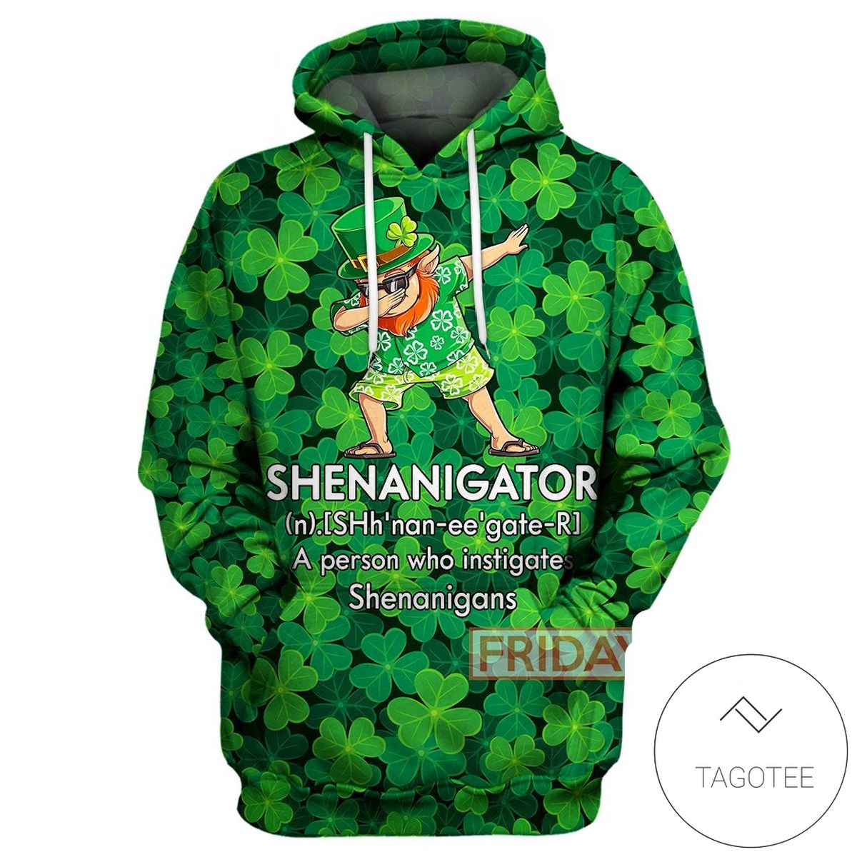 St Patrick's Day Hoodie Shenanigator Definition St Patrick's Day Lucky Charms Shamrock 3D Print T-shirt Hoodie Unisex