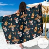 Sugar Skull Mexican Sarong Womens Swimsuit Hawaiian Pareo Beach Wrap