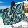 Sun Spot Tropical Palm Leaves Hower Curtain Sarong Womens Swimsuit Hawaiian Pareo Beach Wrap