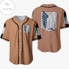 Survey Corps Jersey Shirt Custom Attack On Titan Anime Merch Clothes