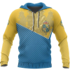 Sweden Sport Blue And Yellow Hoodie